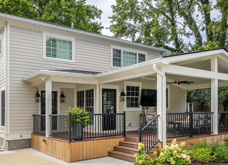 Custom new home exterior